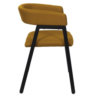 Lot de 2 fauteuils design ATOME - Jaune