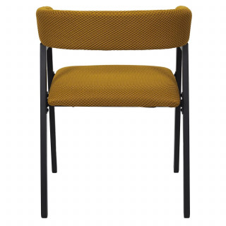 Lot de 2 fauteuils design ATOME - Jaune