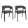 Lot de 2 fauteuils design ATOME - Gris foncé