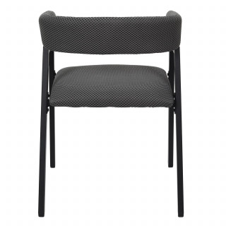 Lot de 2 fauteuils design ATOME - Gris foncé