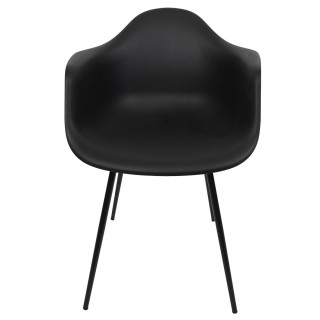 Lot de 4 fauteuils GUSTAV - Noir