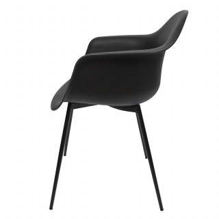 Lot de 4 fauteuils GUSTAV - Noir