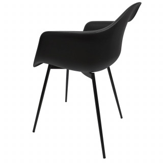 Lot de 4 fauteuils GUSTAV - Noir