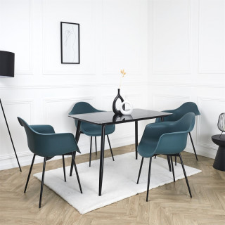 Lot de 4 fauteuils GUSTAV - Bleu