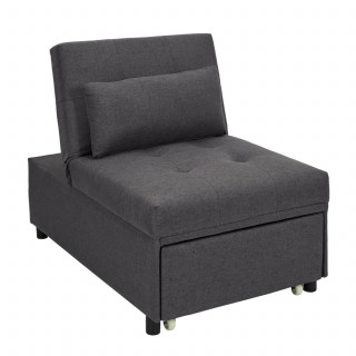 Fauteuil convertible MALMO - Gris foncé