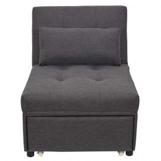 Fauteuil convertible MALMO - Gris foncé