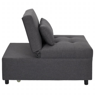 Fauteuil convertible MALMO - Gris foncé