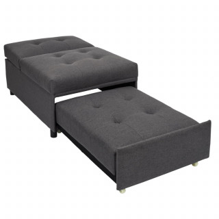 Fauteuil convertible MALMO - Gris foncé