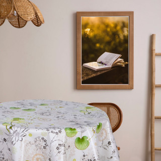 Nappe en toile cirée ronde PALACIA - Diam. 135 cm