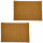 Lot de 2 sets de tables rectangles en jute TORSA - 31 x 45 cm - Marron