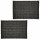 Lot de 2 sets de tables rectangles en jute TORSA - 31 x 45 cm - Noir