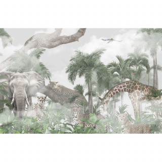 Lot de 6 sets de table motifs animaux OLWEN - 28 x 43 cm