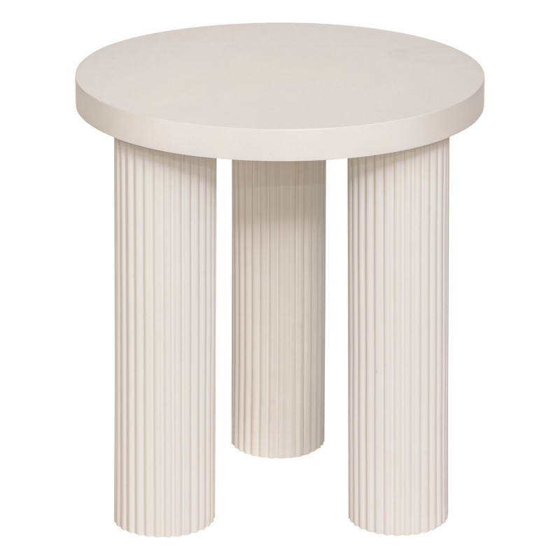 Table à café en bois TELLA - Crème