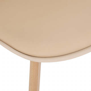 Lot de 4 Chaises design scandinave Baya - Beige