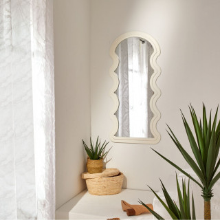 Miroir mural vague EMILY - Blanc
