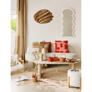 Miroir mural vague EMILY - Blanc