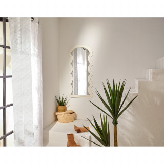 Miroir mural vague EMILY - Blanc