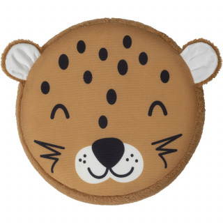 Pouf-coffre enfant imprimé léopard ANOKI - Marron