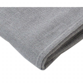 Plaid jacquard VESPER - 150 x 130 cm - Gris clair