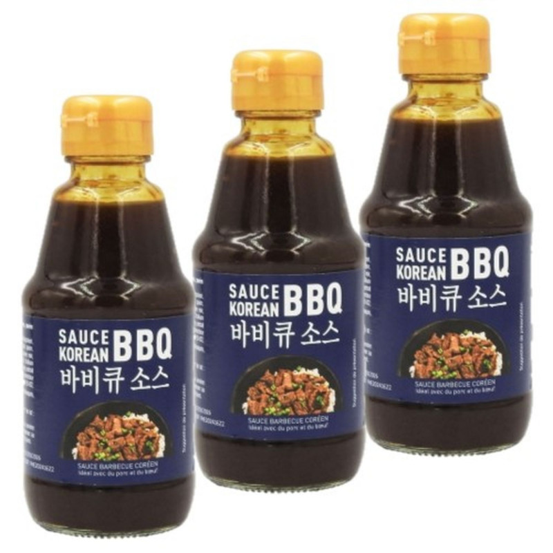 Lot 3x Sauce barbecue coréen - Bouteille 200ml Lot 3x Sauce barbecue coréen - Bouteille 200ml