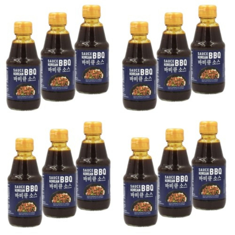 Lot 12x Sauce barbecue coréen - Bouteille 200ml Lot 12x Sauce barbecue coréen - Bouteille 200ml