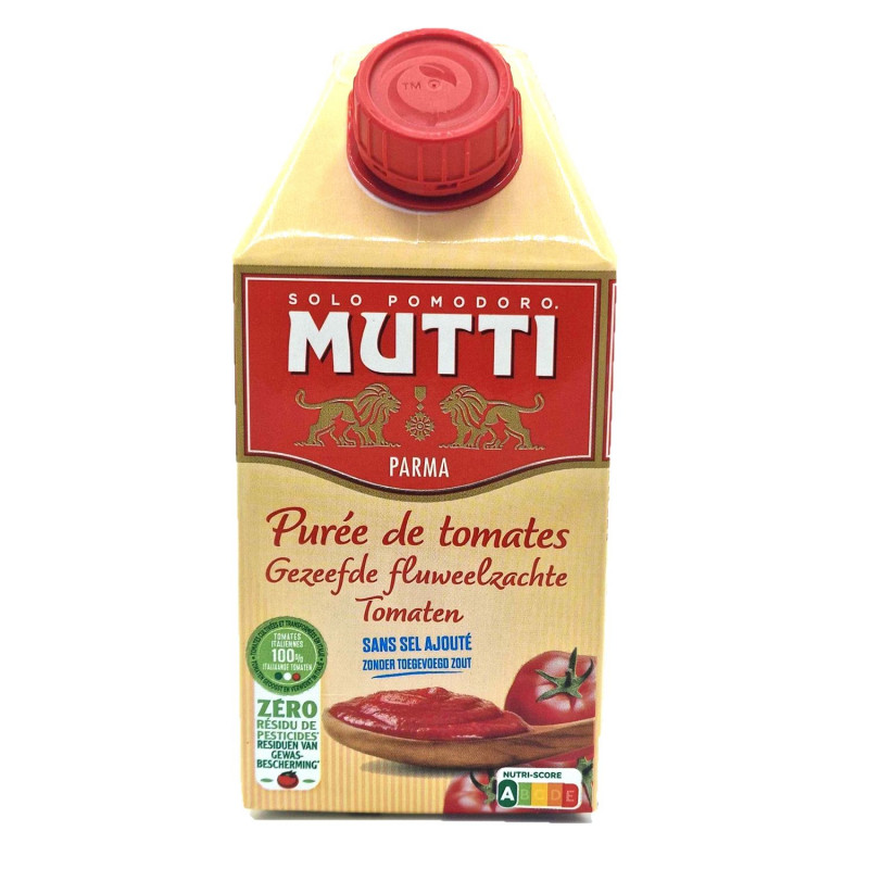 Purée de tomates - Zéro résidu de pesticides - Brique 500g Purée de tomates - Zéro résidu de pesticides - Brique 500g