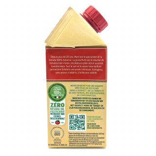 Purée de tomates - Zéro résidu de pesticides - Brique 500g