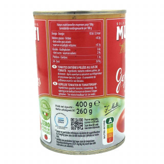 Lot 6x Tomates pelées - Zéro résidu de pesticides - Conserve 400g