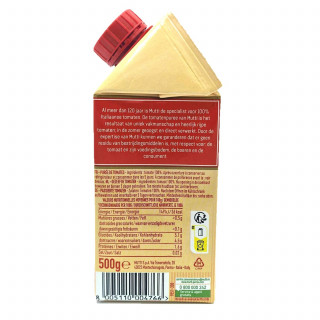 Lot 12x Purée de tomates - Zéro résidu de pesticides - Brique 500g