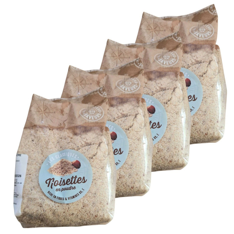 Lot 4x Noisettes en poudre - Paquet 250g
