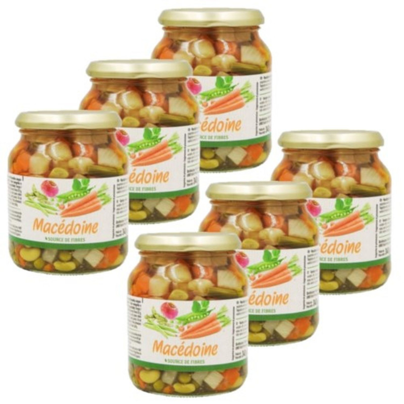 Lot 6x Macédoine de légumes - Bocal 340g Lot 6x Macédoine de légumes - Bocal 340g