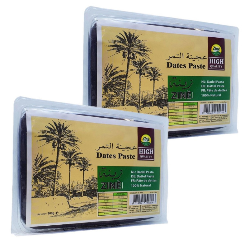 Lot 2x Pâte de dattes - Paquet 900g