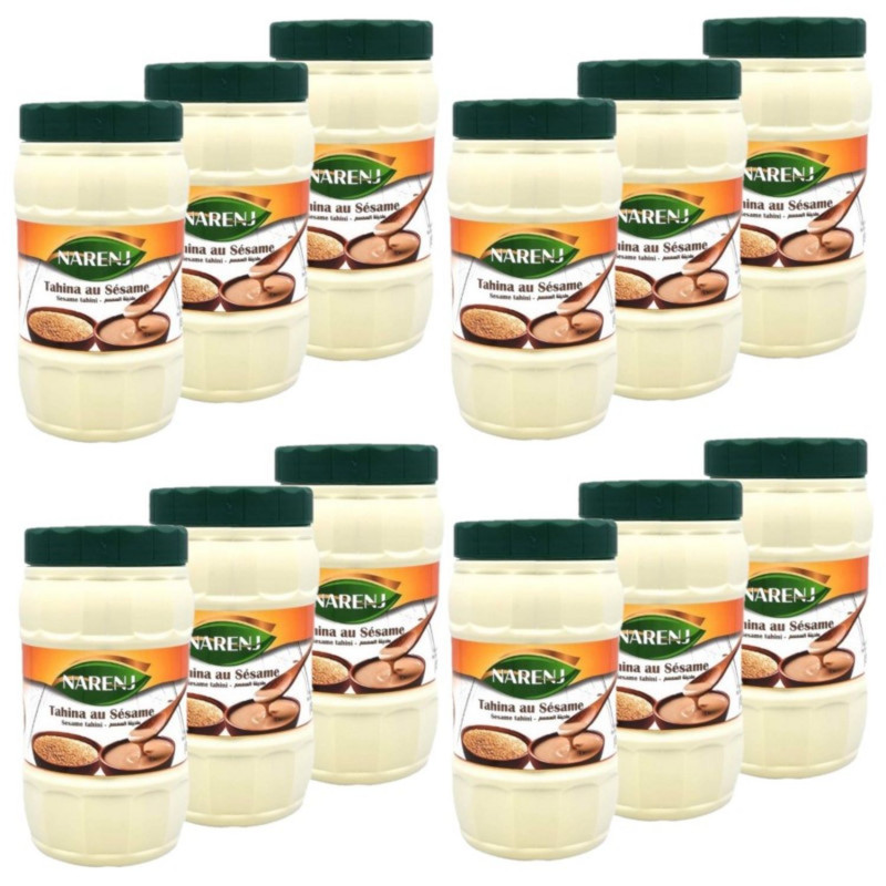 Lot 12x Tahin / Crème de sésame - Pot 800g