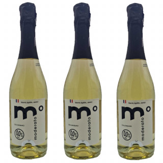 Lot 3x Boisson pétillante sans alcool Moderato - Bouteille 750ml