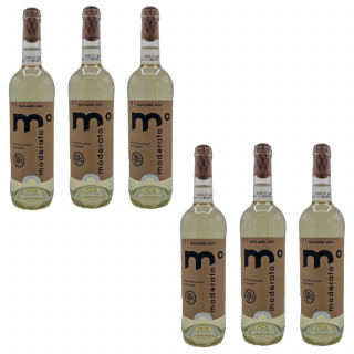 Lot 6x Boisson sans alcool élaborée à partir de vin Moderato - Bouteille 750ml