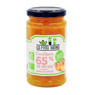 Confiture de pêches allégée BIO - Pot 255g