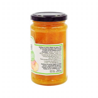 Confiture de pêches allégée BIO - Pot 255g