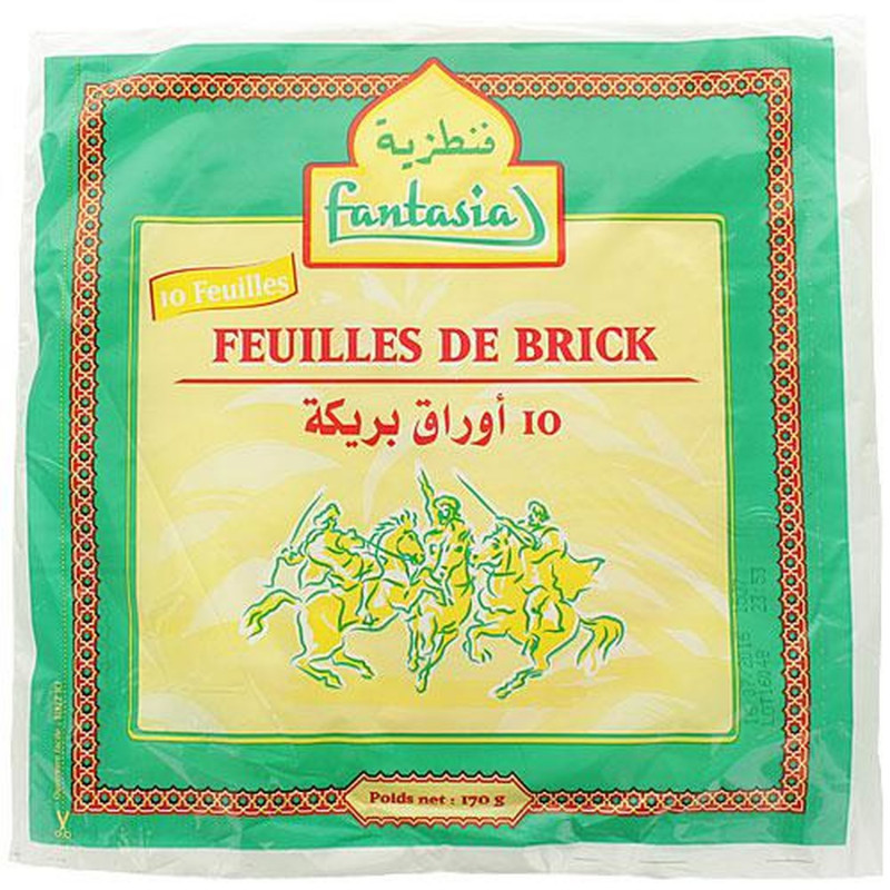 Feuilles de brick 10 feuilles - Sachet 170g