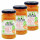 Lot 3x Confiture de pêches allégée BIO - Pot 255g