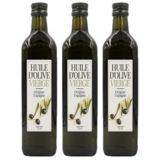 Lot 3x Huile d'olive vierge - Bouteille 750ml