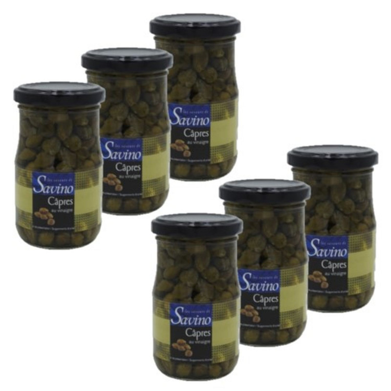 Lot 6x Câpres au vinaigre - Pot 205g