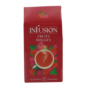 Lot 6x Infusion rooibos fruits rouges - Boîte 32g