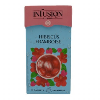 Lot 6x Infusion à froid hibiscus framboise - Boîte 37,5g
