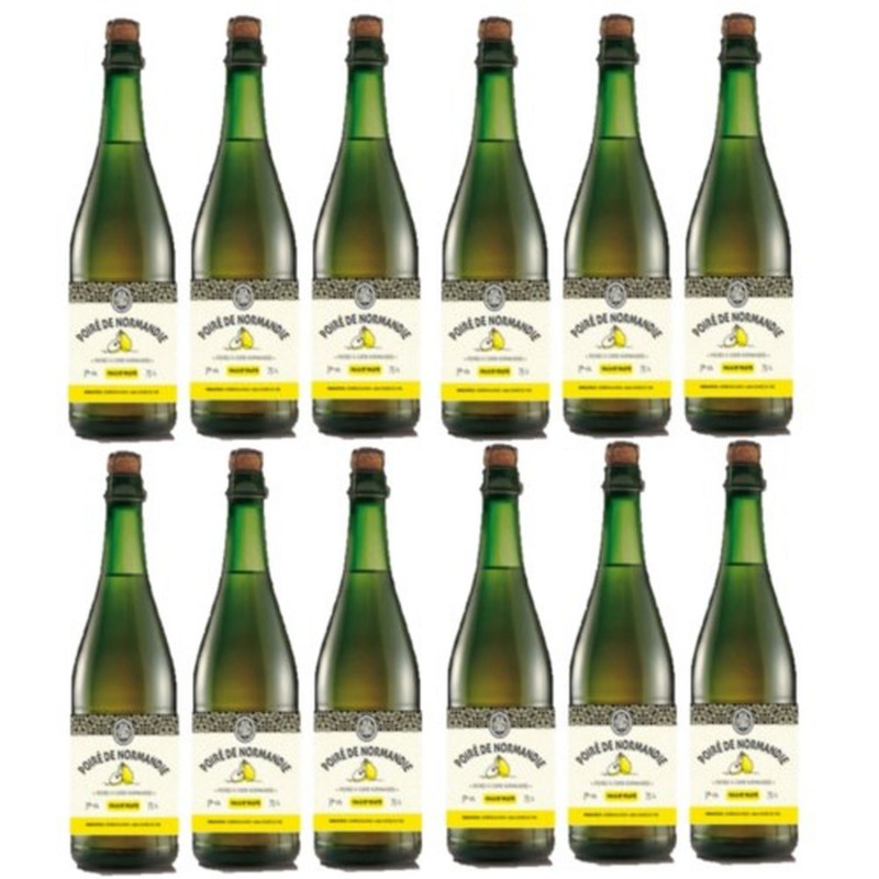 Lot 12x Poiré de Normandie - Bouteille 750ml