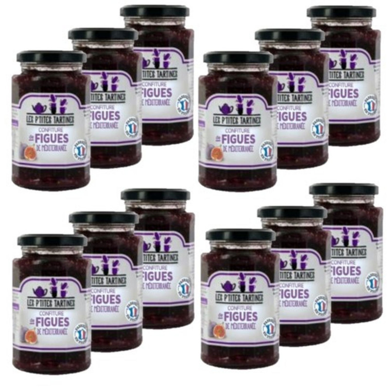 Lot 12x Confiture de figues de Méditerranée - Pot 315g
