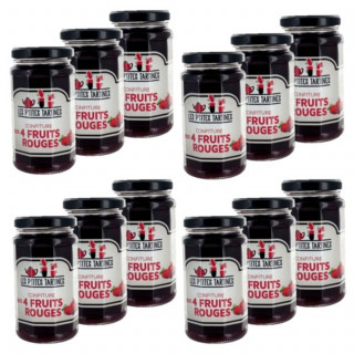Lot 12x Confiture aux 4 fruits rouges - Pot 265g