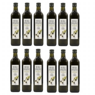 Lot 12x Huile d'olive vierge - Bouteille 750ml