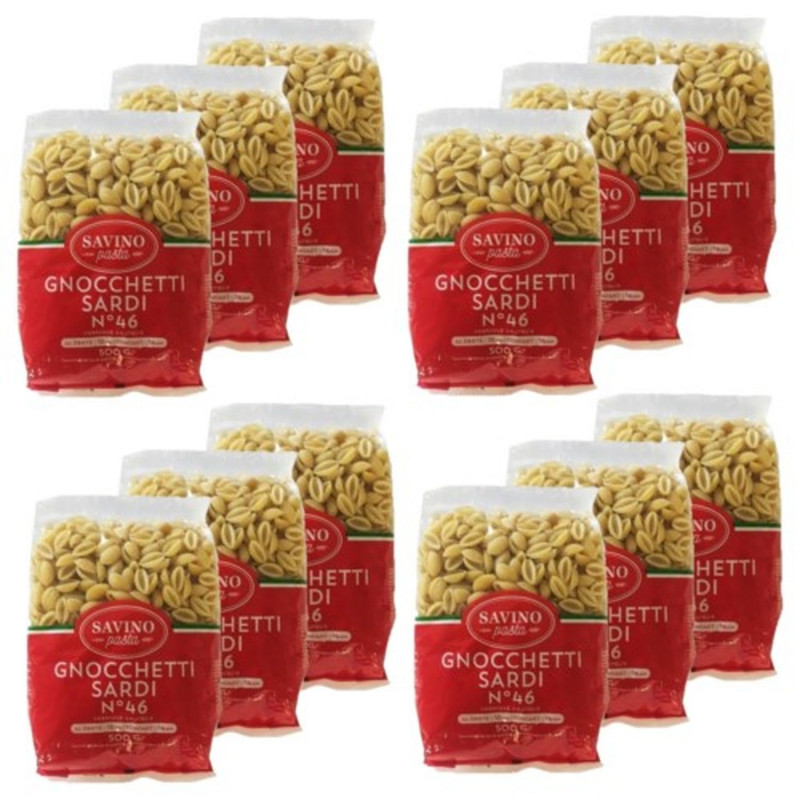 Lot 12x Pâtes Gnocchetti Sardi n°46 - Paquet 500g Lot 12x Pâtes Gnocchetti Sardi n°46 - Paquet 500g