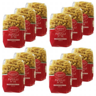 Lot 12x Pâtes Fusilli n°36 - Paquet 500g