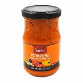 Sauce poivrons aubergines parmesan - Bocal 190g